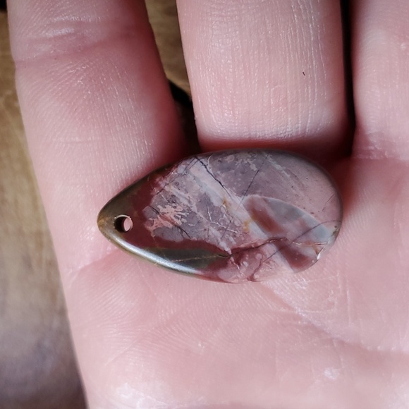 New Picasso Jasper Teardrop Pendant. - Picture 8 of 9